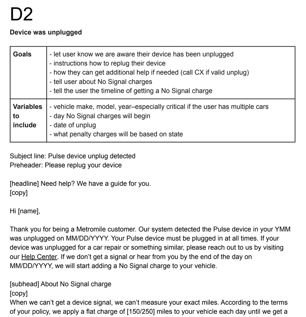 A spreadsheet tracking the FAQs created for the new Help Center, with status and engineering handoff notes for each entry.